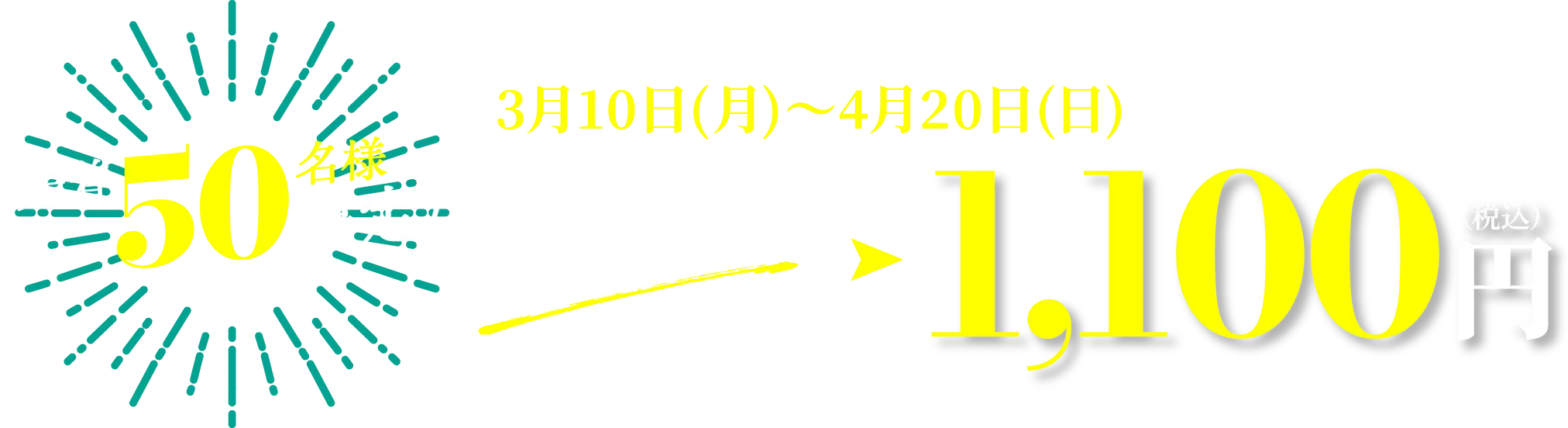 先着50名様限定 女性限定クラブフィッティングコース 1,100円(税込)