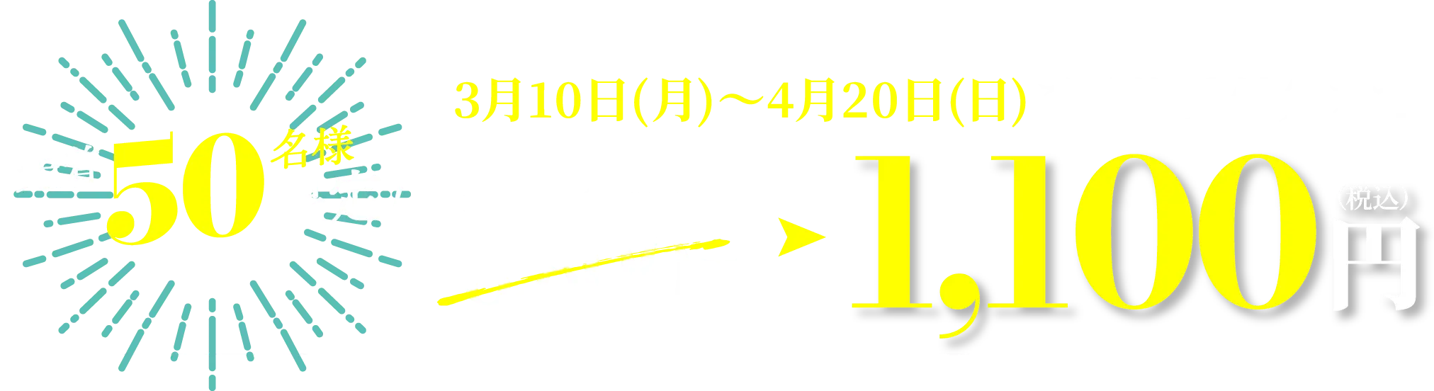 先着50名様限定 女性限定クラブフィッティングコース 1,100円(税込)